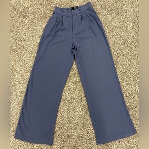 Hollister Ultra High Rise Wide Leg Pants Blue Elastic Back Waist XS